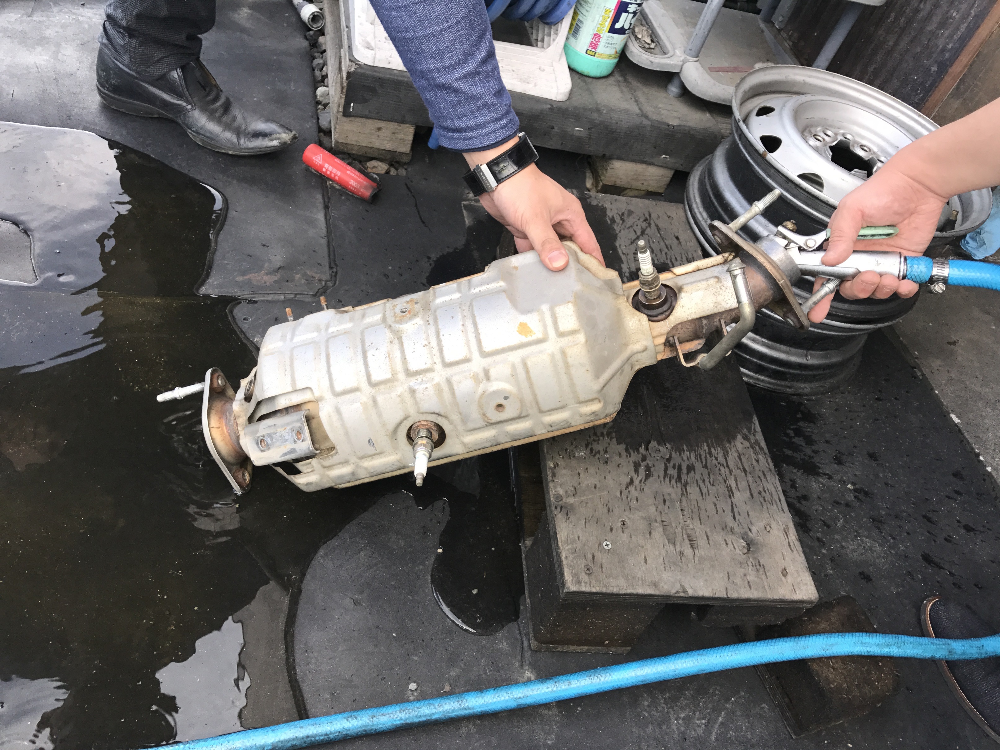 ボンゴDPF洗浄(BONGO TRUCK)SKF2T マツダ(MAZDA)詰まり解消 オイル